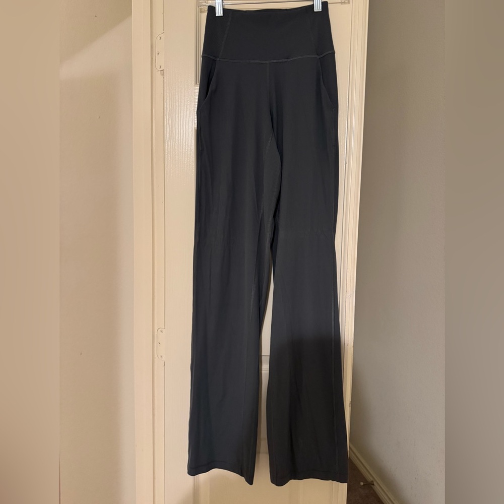 Lululemon Athletica green/grey Wide-Leg Pants